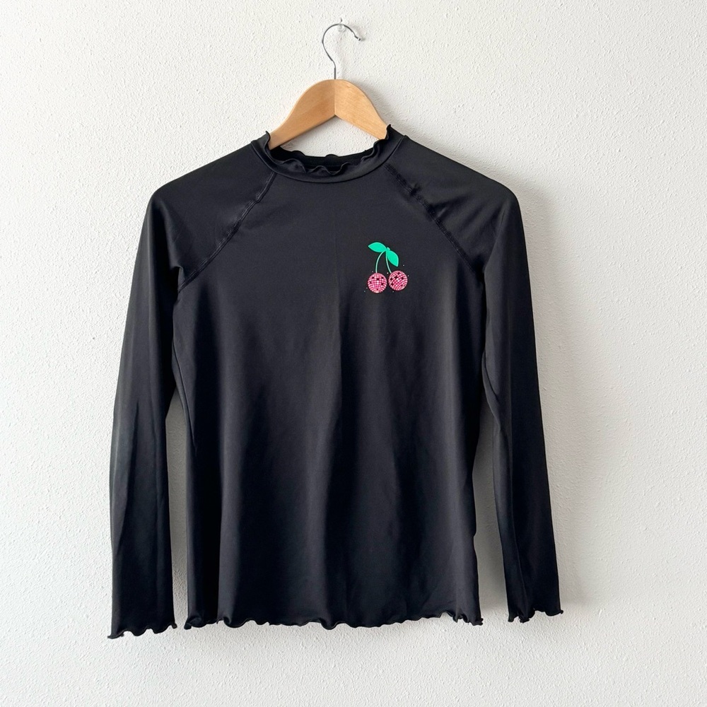 Art Class : Target Black Kids Swim Shirt / rashguard with Cherry Design